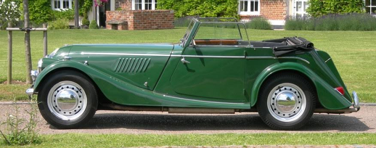 Four seater drophead coupe side.
